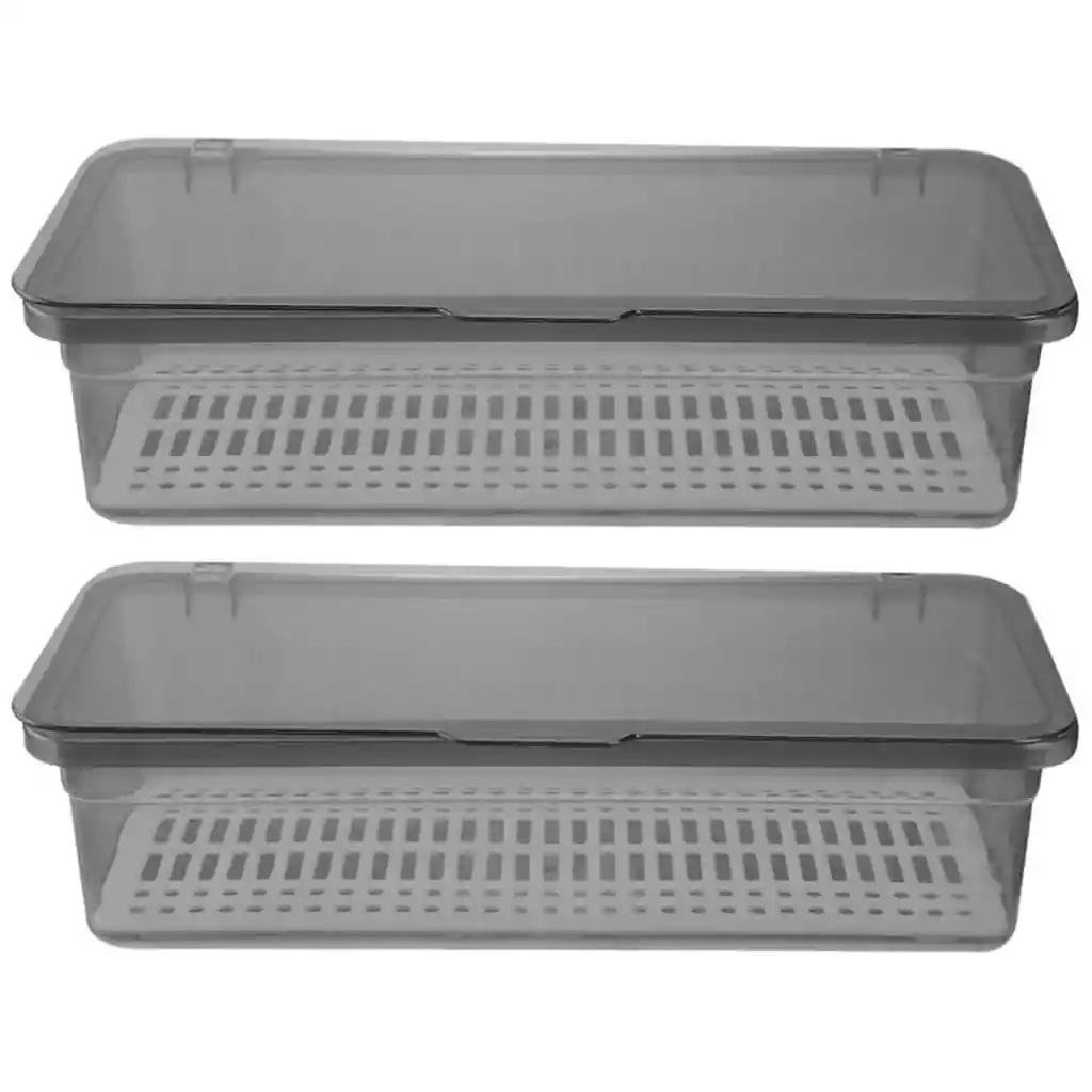 Organizador Porta Utensilios Multiusos Contenedor 1.5 Lt X 2 Unidades