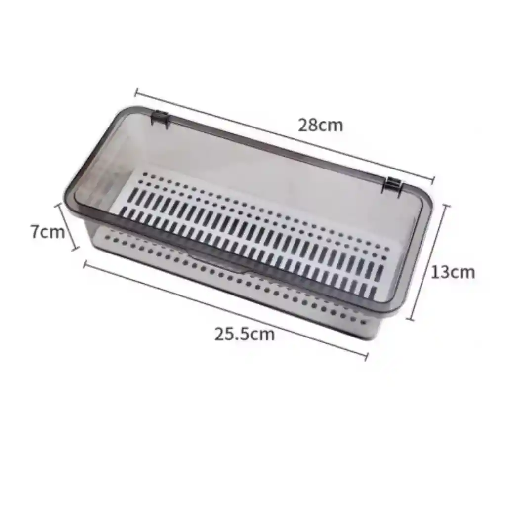 Organizador Porta Utensilios Multiusos Contenedor 1.5 Lt X 2 Unidades