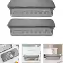 Organizador Porta Utensilios Multiusos Contenedor 1.5 Lt X 2 Unidades