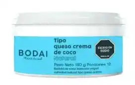 Queso Crema De Coco X180 Gr Bodai