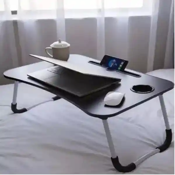 Mesa De Escritorio Portatil Ergonomico Soporte Para Pc Negro