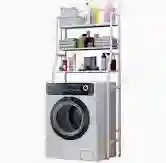 Organizador Estante De Lavadora Baño Metalico Rack 3 Niveles