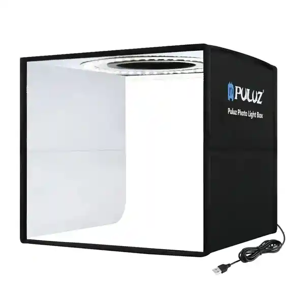 Caja De Luz Fotografia 30x30cm 6 Fondos Portátil Regulable