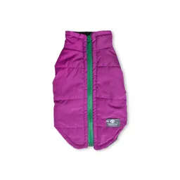 Chaleco S Morado Cremallera Verde Pasto