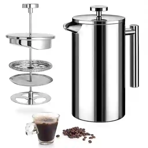 Cafetera Prensa Francesa De Doble Pared Acero Inoxidable