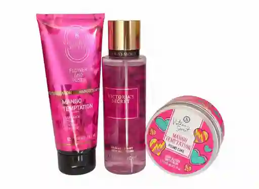 Combo X3 Victoria’s Secret – (mantequilla Corporal, Splash Y Crema Corporal)mango Temptation