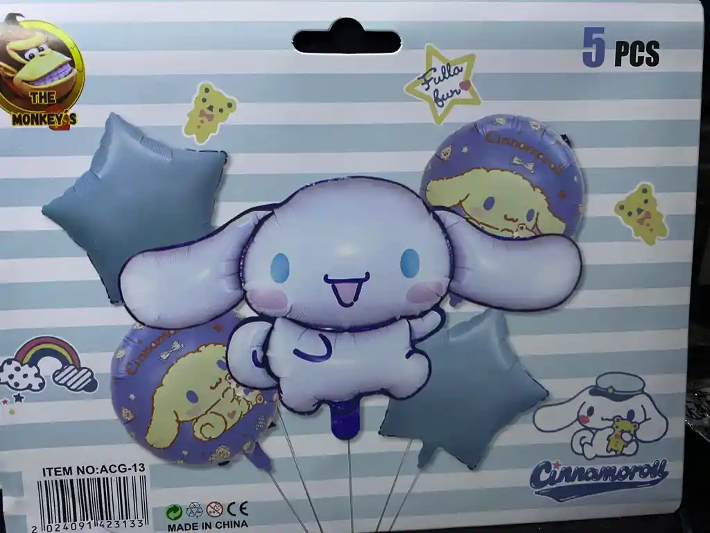 Bombas Globos Por 5 Piezas Diseño Cinnamoroll Para Decoracion De Fiestas Mujer