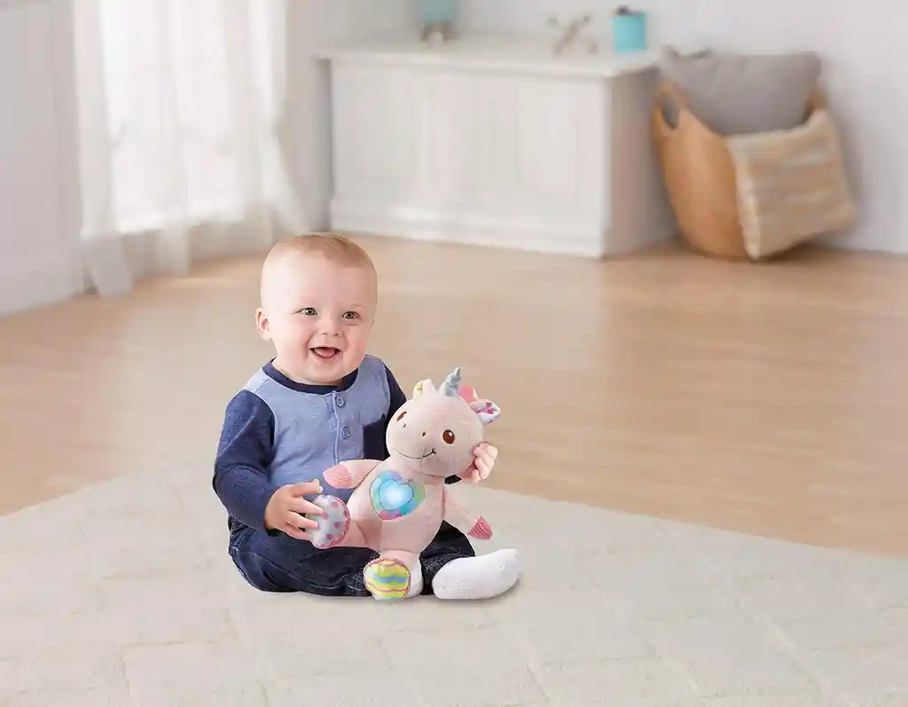 Juguete De Estimulación Unicornio Musical Luces Para Bebés