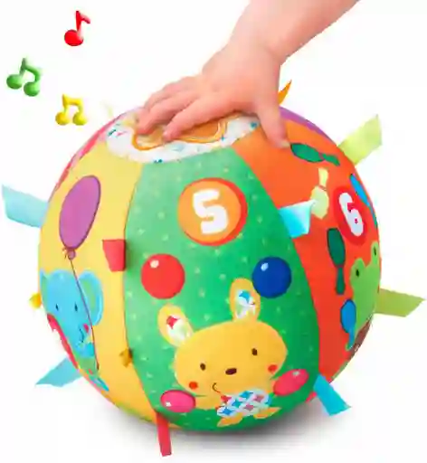 Juguete De Estimulación Bola Con Sonidos Para Bebés