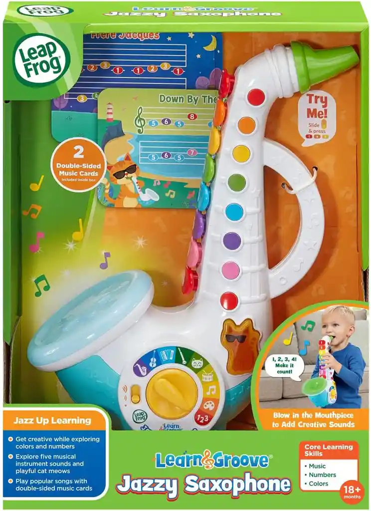 Juguete De Estimulación Saxofón Luces Y Sonidos Para Niños
