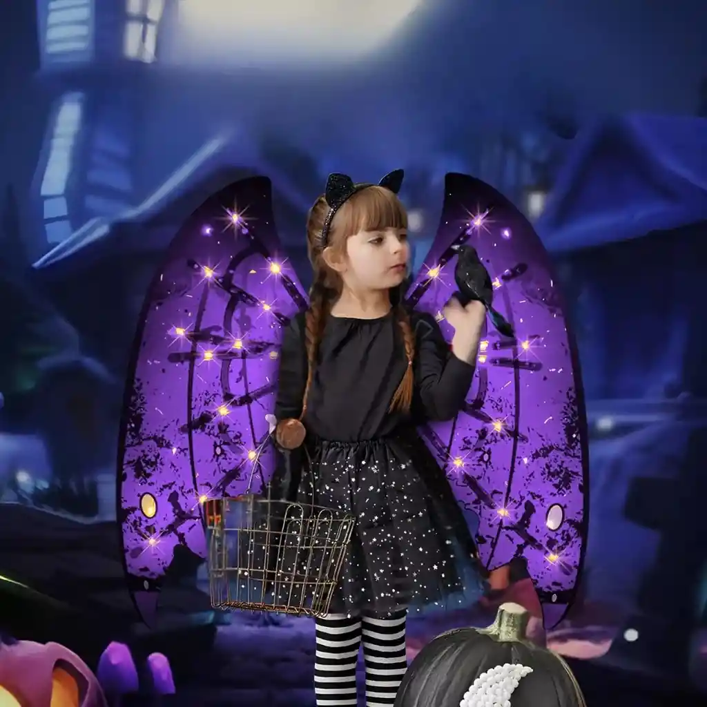 Disfraz De Ala De Ángel Hada , Led, Sonido, Movimiento Musical