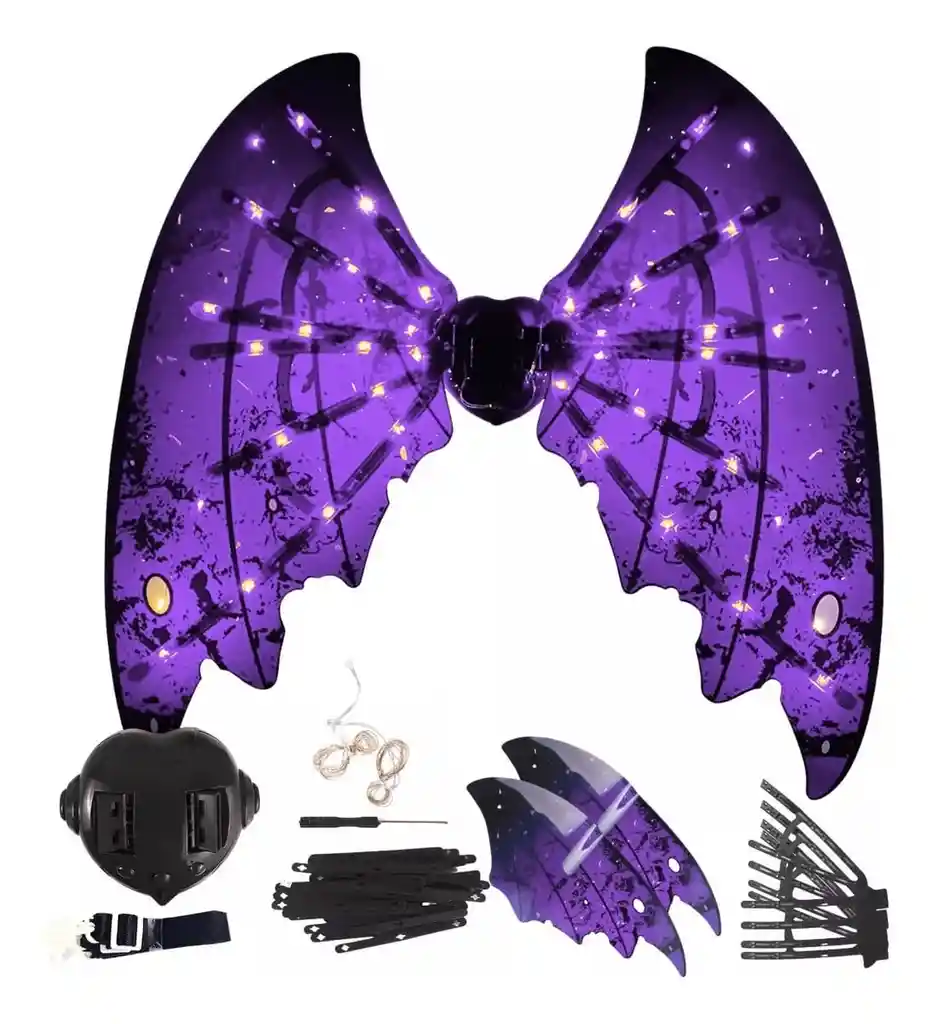 Disfraz De Ala De Ángel Hada , Led, Sonido, Movimiento Musical