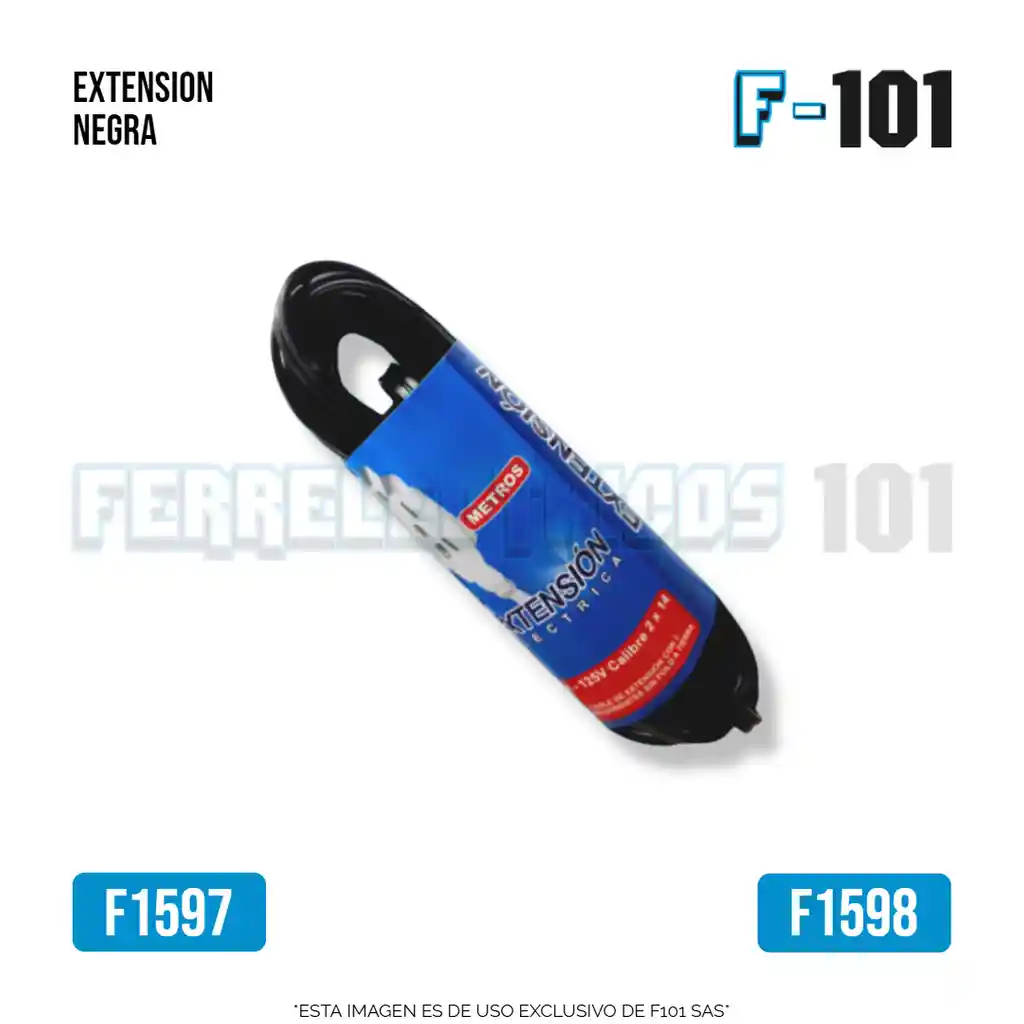 Extension Negra 5 Mts