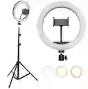Aro Luz Led 26cm Median Luz Blanca Cálida Fría Con Trípode