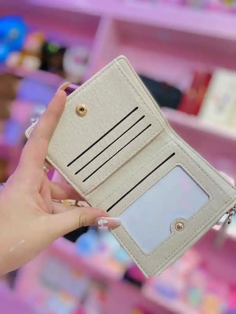 Mini Billetera Minimalista Con Textura ✨