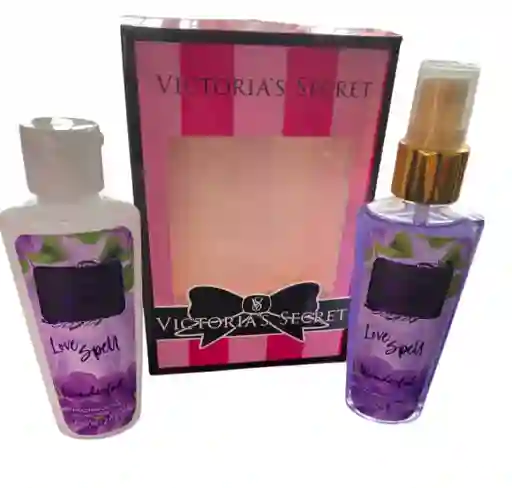 Kit Victoria's Secret Crema + Splash Love Spell 60 Ml