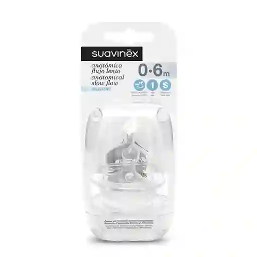 Tetina Anatómica Silicona T1 S 2uds