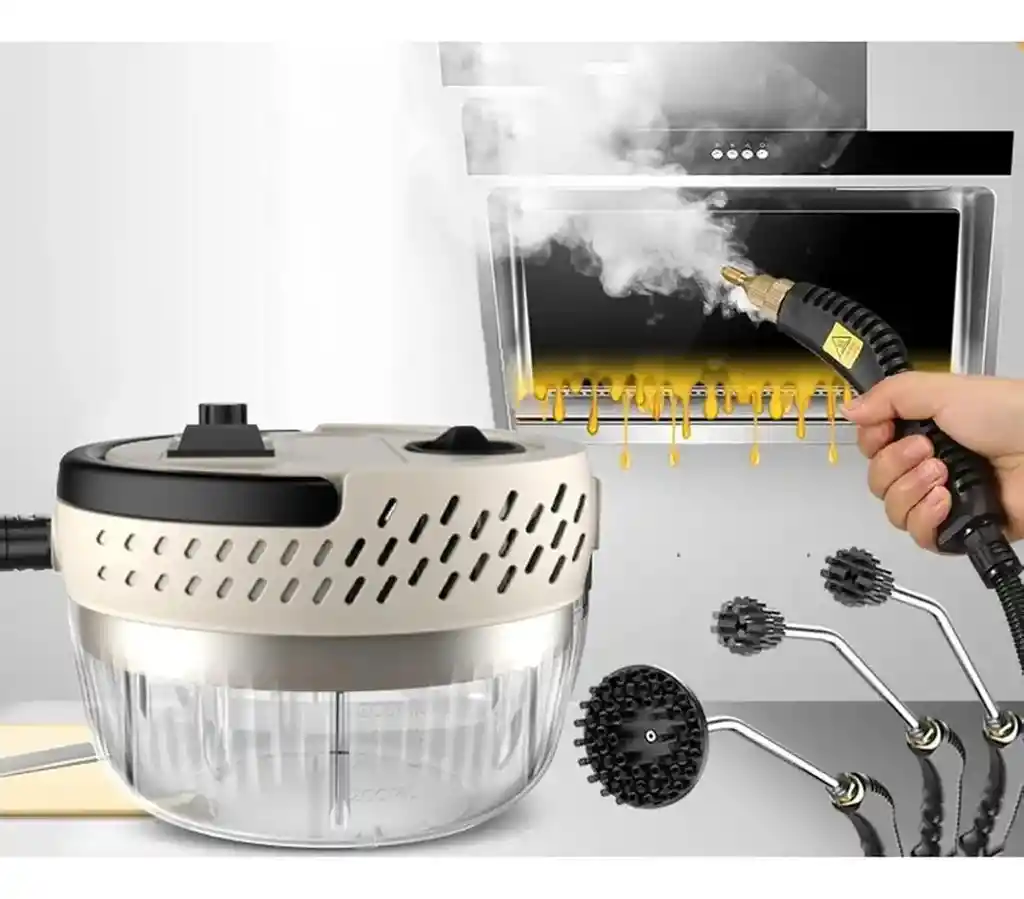 Limpiadora A Vapor De Presión Con Cabezal Y Cepillo Para Hogar