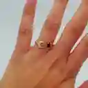 Anillo Luna Y Estrella En Rodio