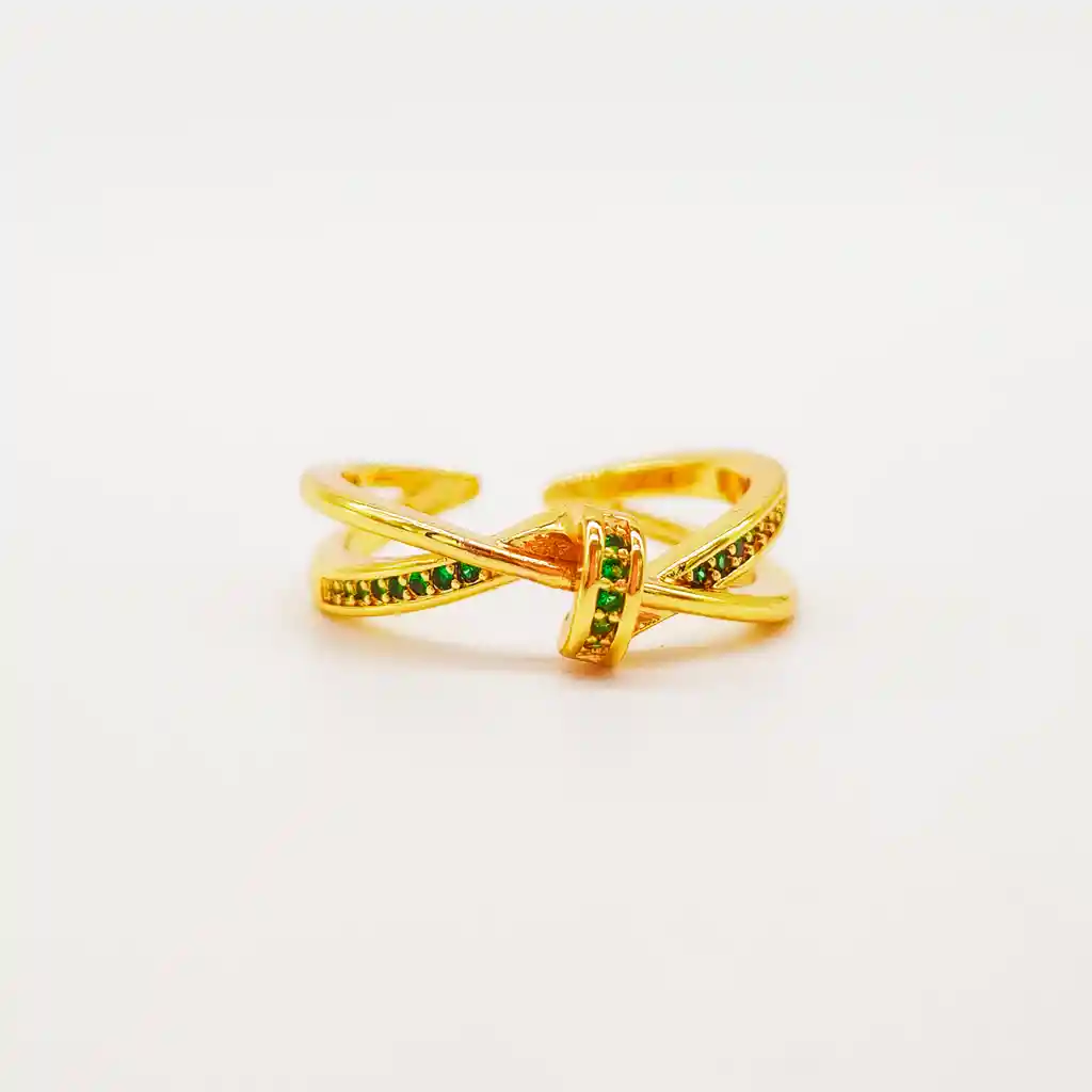 Anillo Anudado En Rodio