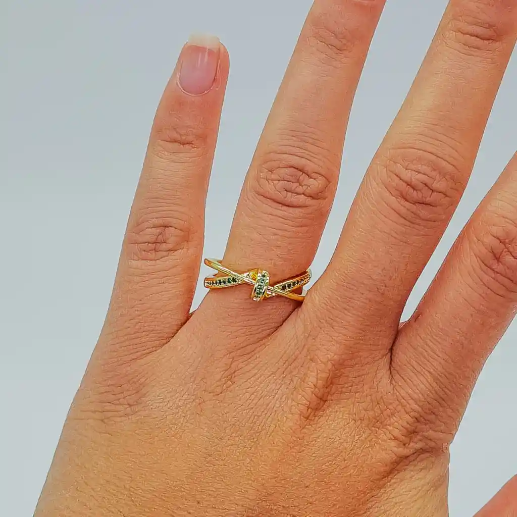 Anillo Anudado En Rodio