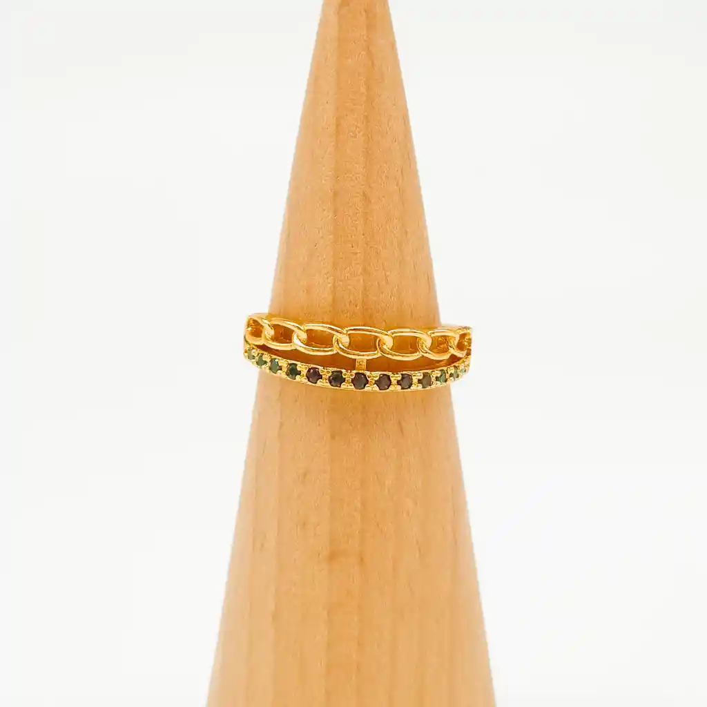 Anillo Corona En Rodio