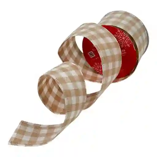 Cinta Santini 10x7cm Natural Poliester