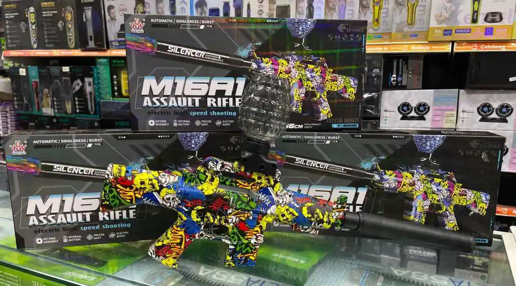 Pistola De Hidrogel Recargable M16a1