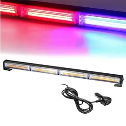 Luces Para Carro,estrobo Rojo Azul Torreta Cigarrera Negro Roja Azul