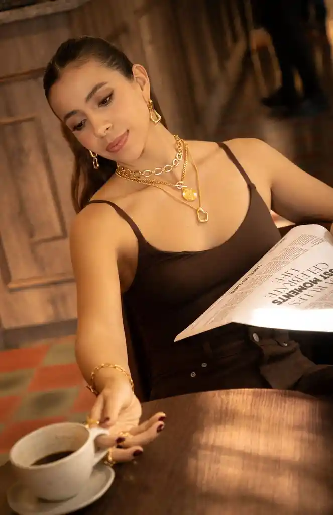 Aretes 3 En 1 Eslabon Cadena By Issa Vásquez