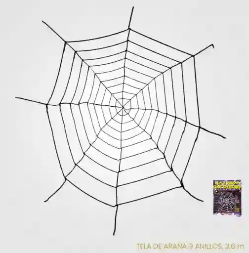 Telaraña En Tela Grande De 3,6 Metros