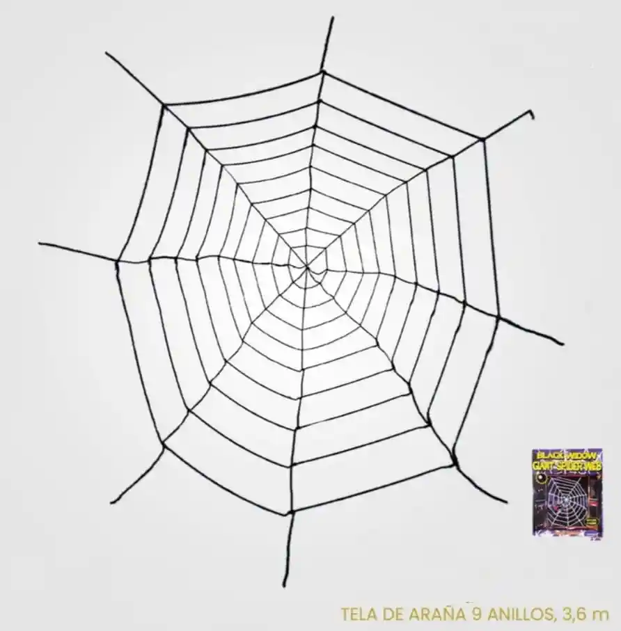 Telaraña En Tela Grande De 3,6 Metros