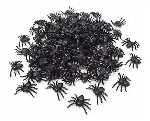 Arañas Plasticas Pequeñas X 12 Unidades