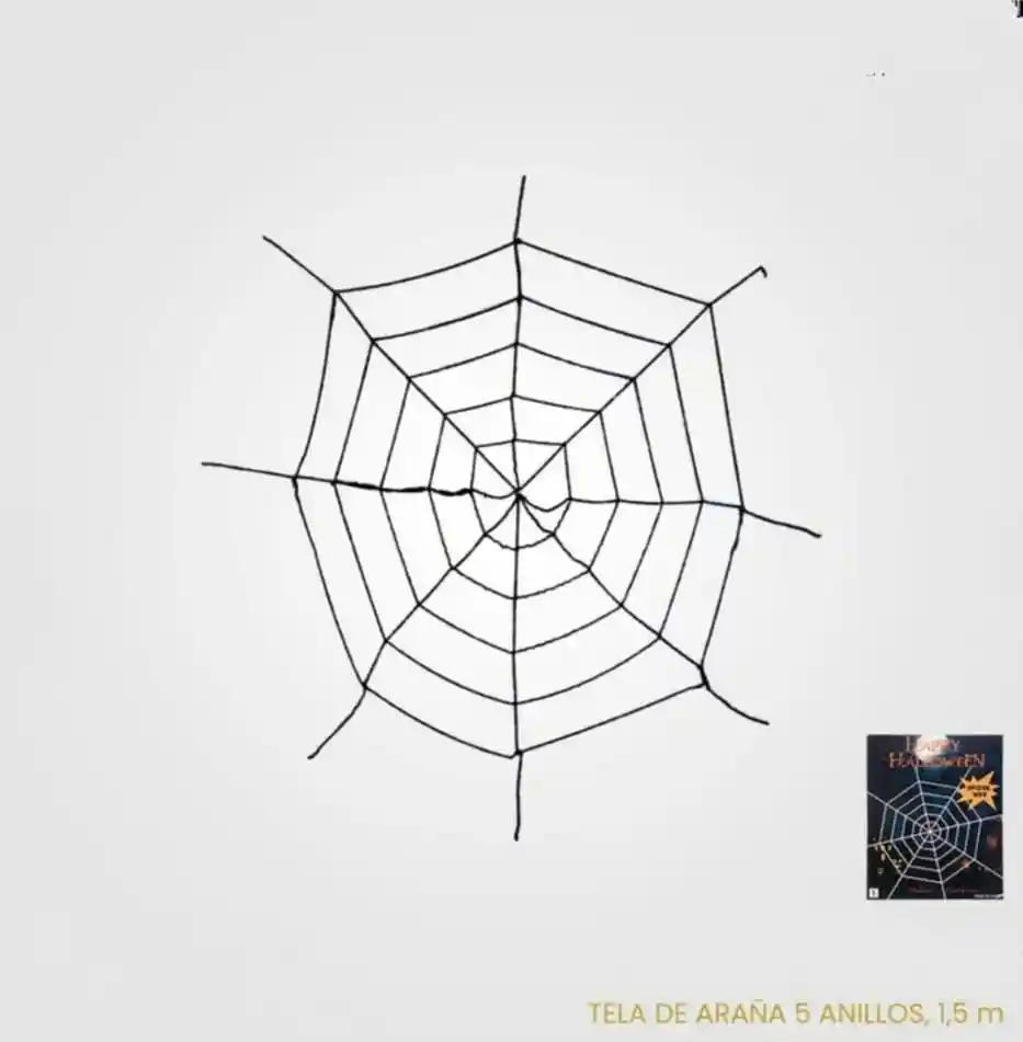 Telaraña En Tela Mediana De 1,5metros