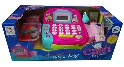 Juguete Caja Registradora Con Accesorios Compras Sb Rosa
