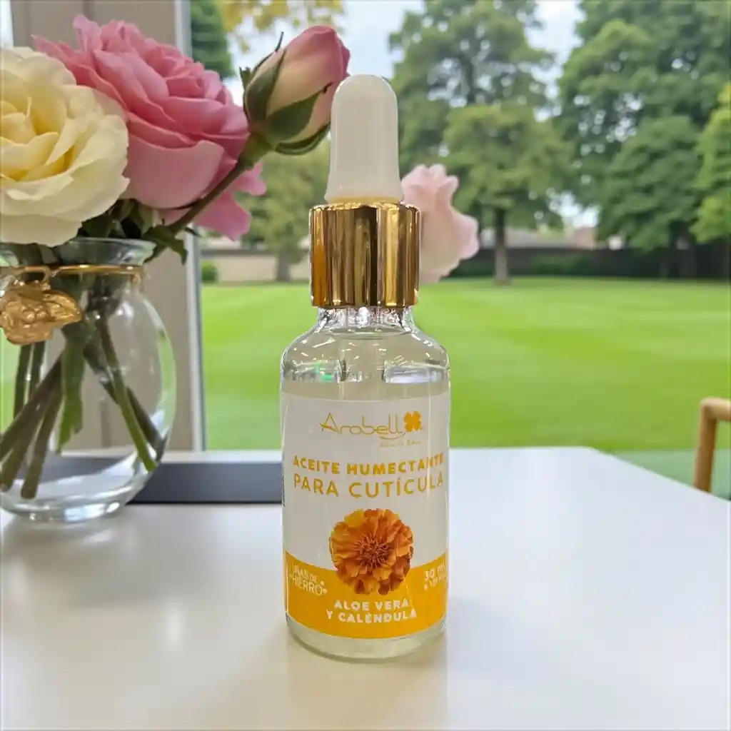 Aceite Humectante Para Cuticula Arobell Con Aloe Vera Y Calendula X 30 Ml