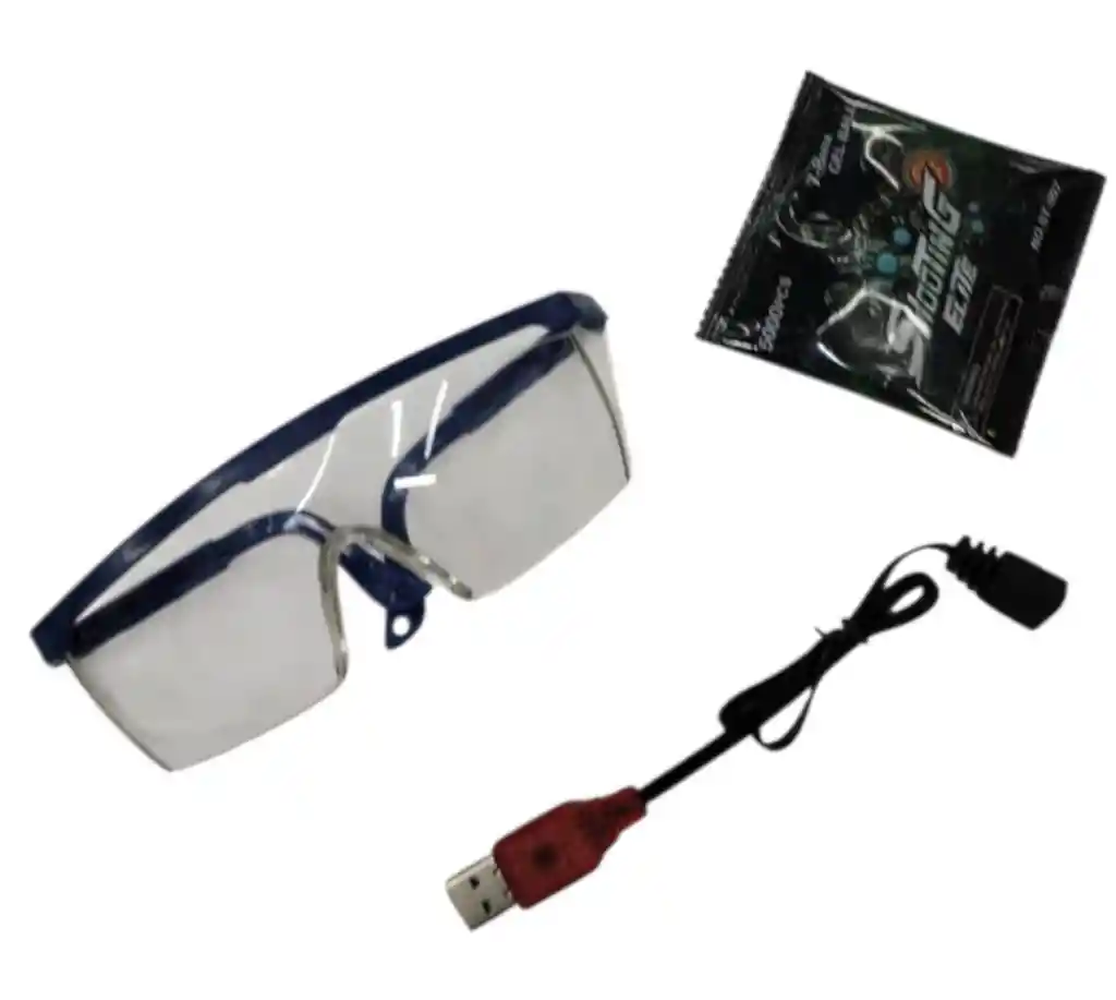 Pistola Recargable Automática De Hidrogel Con Luces