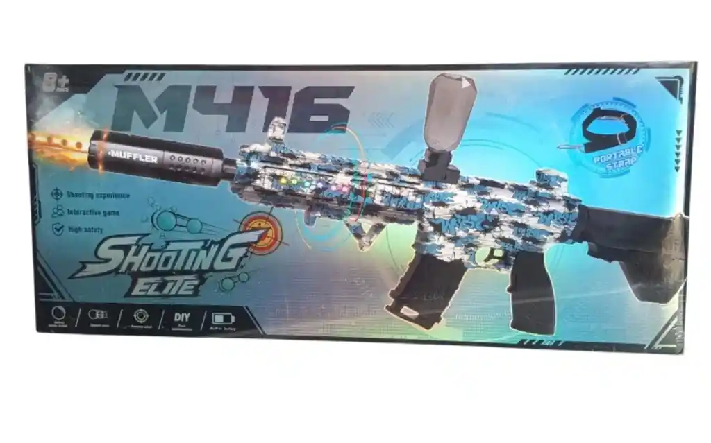 Pistola Recargable Automática De Hidrogel Con Luces