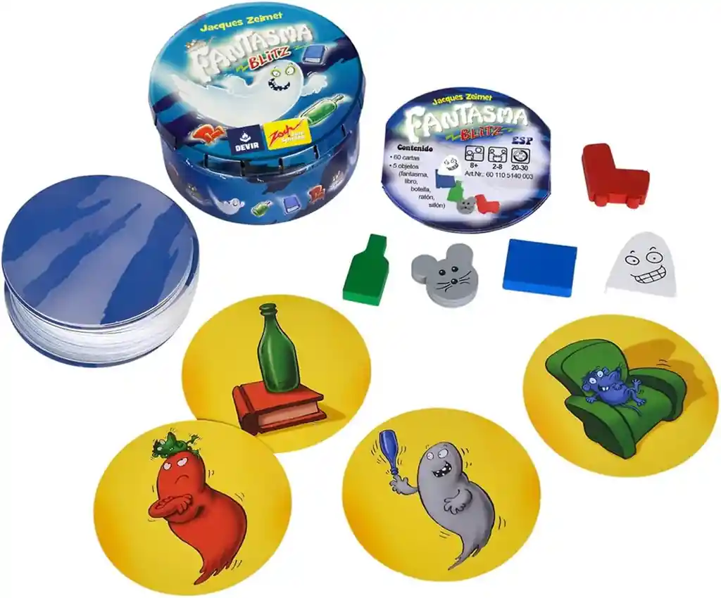 Juego De Mesa Reflejos Fantasma Blitz Mini Para Familia