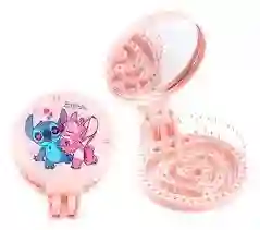 Mini Cepillo Plegable Con Espejo (stitch & Angel) 💖✨