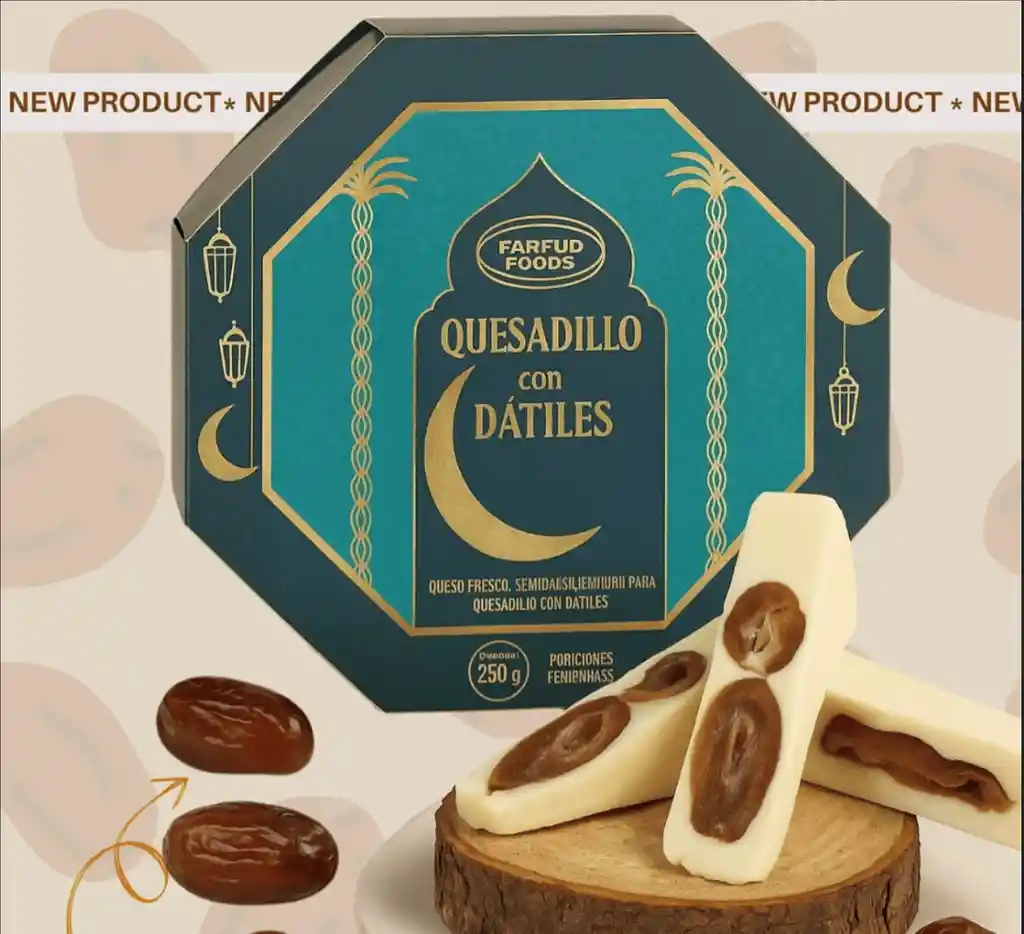 Queso Con Datiles Farfud Foods 250 G