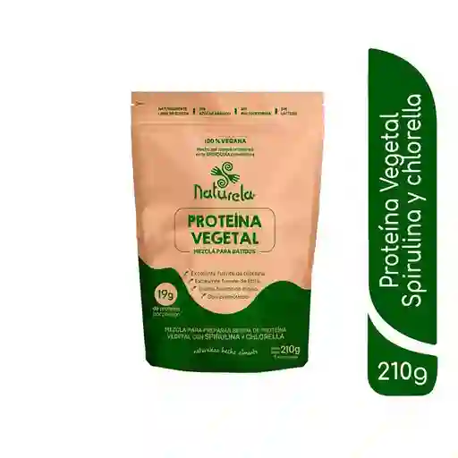 Proteína Vegetal Con Spirulina - Naturela 210g