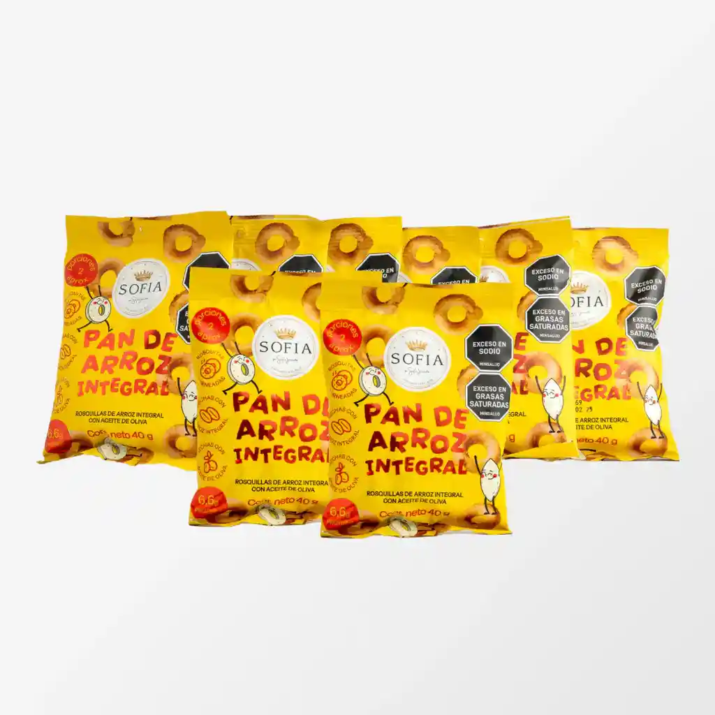 Pan De Arroz Integral X8 Sofia Jaramillo 320g