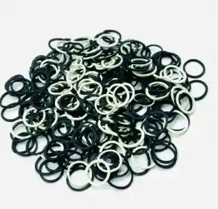 Paquete De Cauchos Pequeños Para Cabello Negros