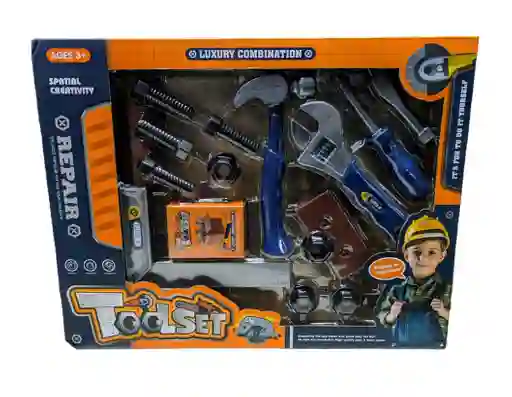 Set Infantil De Herramientas Deluxe Oficio De Constructor