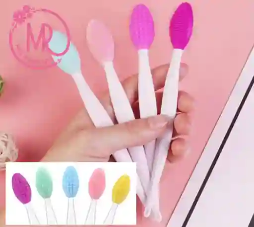 Cepillo Exfoliante De Doble Cara Para Cejas, Labios Y Nariz