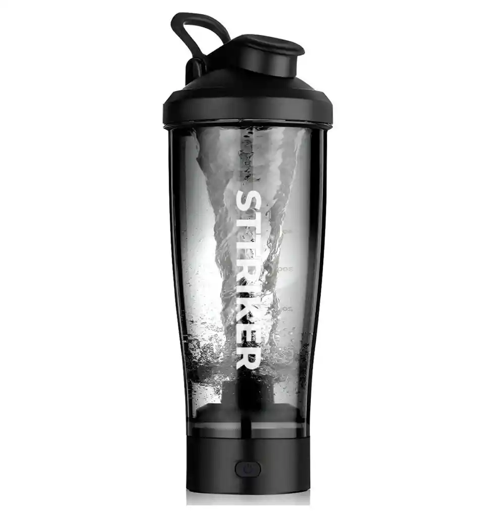 Termo Shaker Eléctrico Botella 700ml Led Recargable Usb