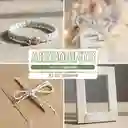 Hilo De Algodon Decorativo Blanco Y Plateado 1.5mm X 100metros