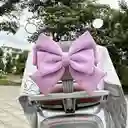 Adorno Para Casco De Moto Con Moño Lila