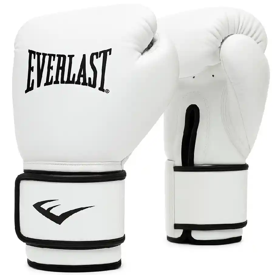 Guantes De Boxeo Profesional Everlast Elite 2 Boxing Gloves/ Blanco - Negro / Talla: S - M